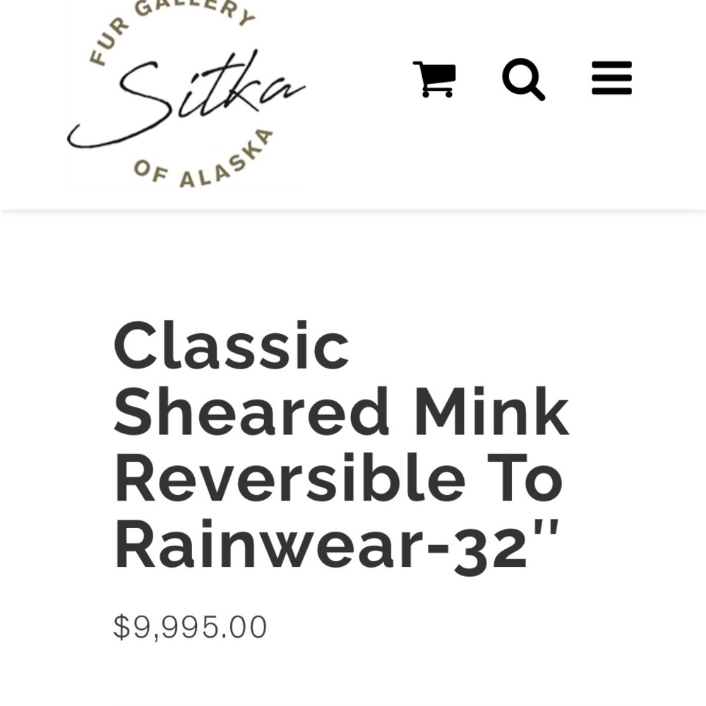 Genuine Sitka reversible fur coat. Details of fur company in pictures. - Picture 6 of 6
